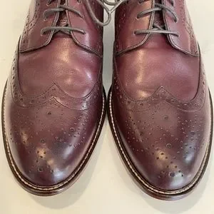 JOSEPH ABBOUD Mens Size 10 Wingtip Oxford Shoes Cherry Brown Leather 40G4R00003 Joseph Abboud | Shoes | Joseph Abboud Mens Size Wingtip  main image 3